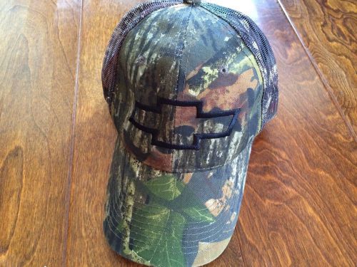 Chevy chevrolet gm logo mossy oak camo camouflage trucker baseball cap  hat