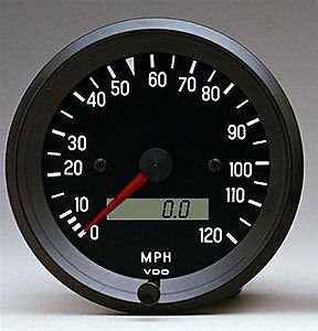 Vdo 437-052 cockpit speedometer 3-3/8" electrical 120 mph