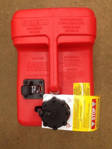 Honda marine outboard 3 gallon gas fuel tank &amp; guage oem new without fitting