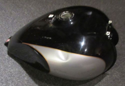 Motorcycle gas tank black &amp; silver 02 to 07 triumph ? other makes carburated