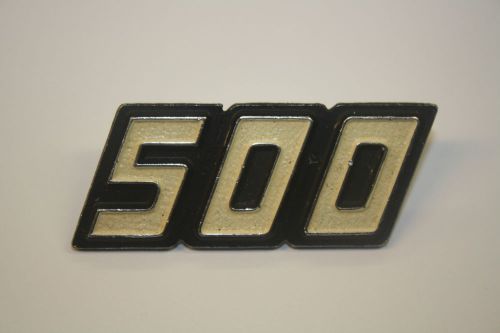 Laverda montjuic &amp; 500 sport side panel emblem. &#034;500&#034;. nice condition.