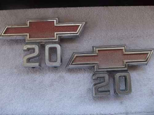 1967-68 chevy c20 fender emblems