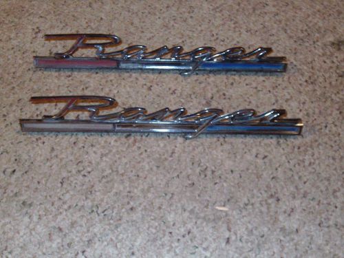 1969 69 68 67 ford f 100 ranger bedside emblem trim chrome nice  f100 250 350