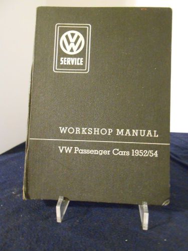 Origional 1953 volkswagon cars 1952/54 type 11 and 15 workshop manual