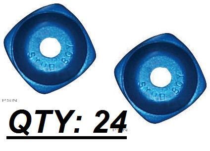 Stud-boy power plate aluminum single backers - blue - 2193-p1-ab - 24 pack