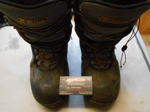 Klim radium gtx boots black/gray size 10/eur 44.0 gore-tex 104486 ***used***