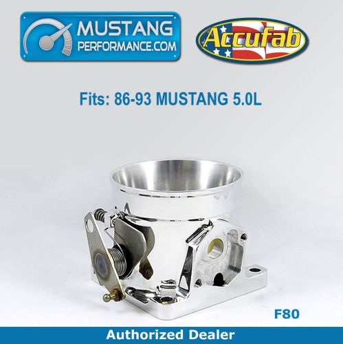 Accufab f80mm 86-93 mustang 5.0l throttle body f80