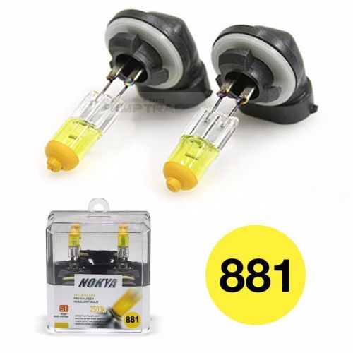 Nokya hyper yellow halogen bulb headlight lamp 2500k 12v 27w 881 for all vehicle