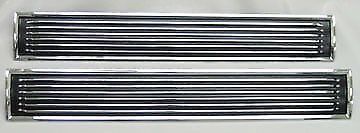 1967 67 chevelle ss hood insert louvers * show quality set * el camino