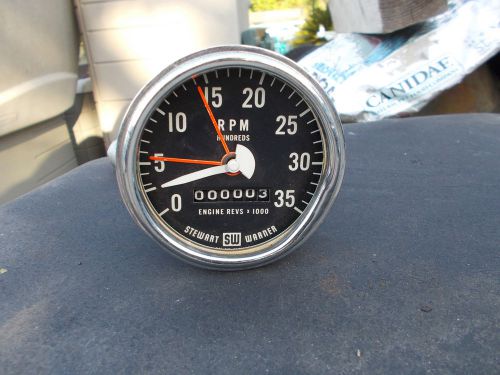 Original stewart warner tachometer rat hot rod gasser hemi flathead bonneville