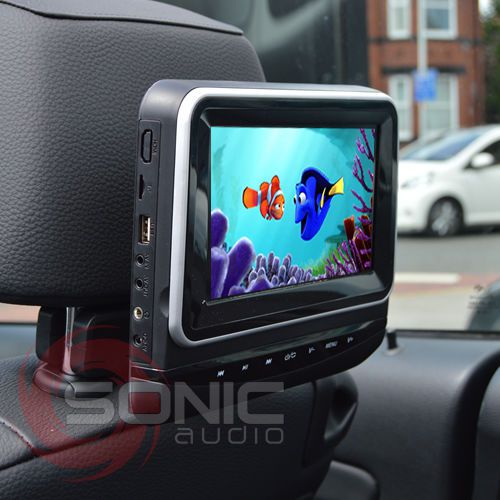 Sell ClipOn PlugandPlay 7" Car HD Headrest DVD Player/Screen USB/SD