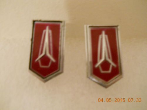 1975-78 plymouth gran fury roof brougham medallion emblems (pair)