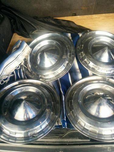 Set of 4 1956 chevy belair hub caps