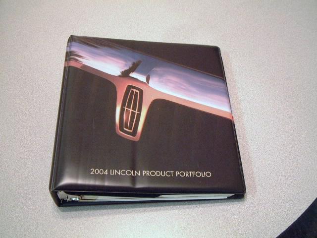 2004 LINCOLN PRODUCT PORTFOLIO DEALER SALES AID GOOD CONDITION COLLECTIBLE, US $29.00, image 5
