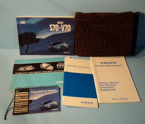 98 1998 volvo s70/v70 owners manual