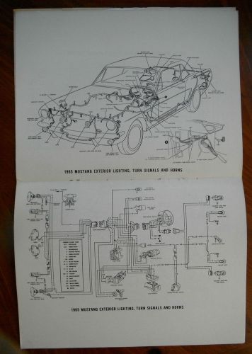 1964 &amp; 1965 mustang wiring diagram manual