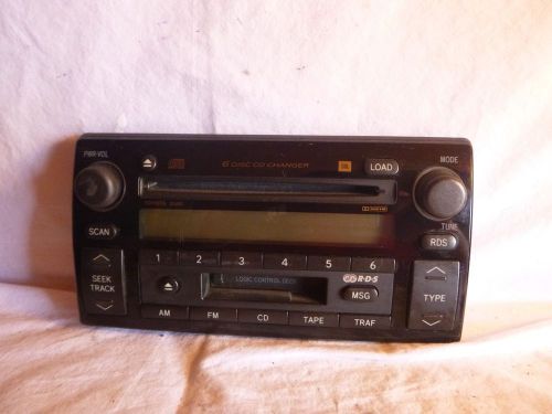 02-04 toyota camry jbl radio 6 cd cassette face a56820 fp12714