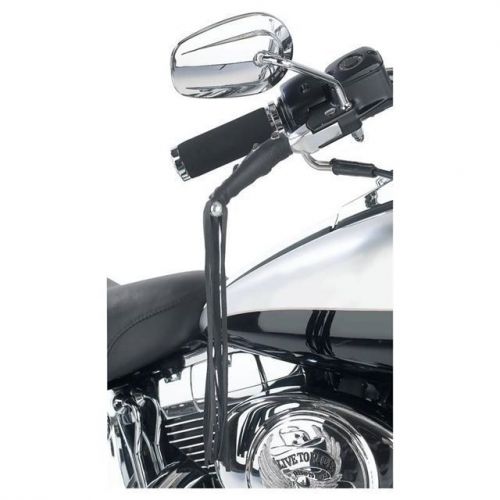 Pair black leather motorcycle handlebar brake clutch lever tassel fringe covers