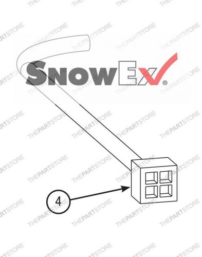 Snowex 6&#034; anderson connector with leads d6170 1075 ford chevy dodge boss western