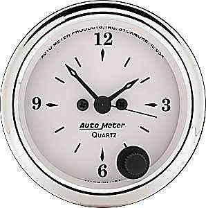 Auto meter 1686 old tyme white clock