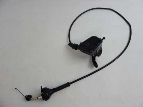 1985 yamaha ytm 200 oem push thumb throttle oem w/ cable used replacement part