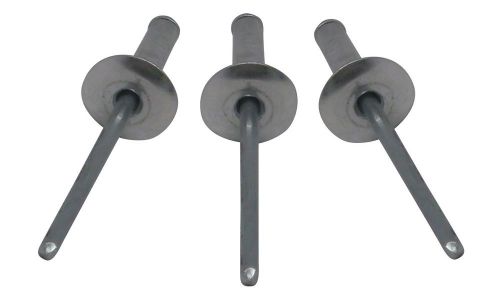 Multi grip 1/8&#034; mill large head rivets pop rivet 50ct racing fasteners imca usra