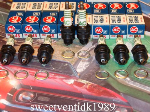 ‘nos’ ac-45 spark plugs.....chevelle, impala, camaro, chevy ii, oldsmobile.....+