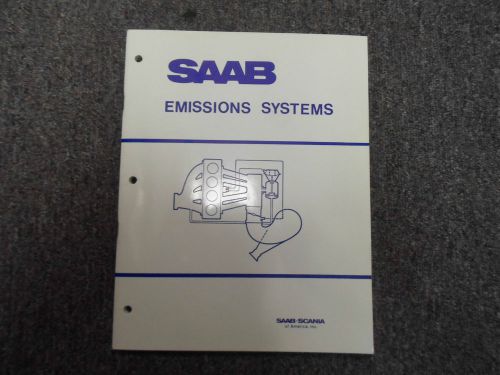 1970s 80s saab 900 900s turbo emissions system shop manual factory oem deal