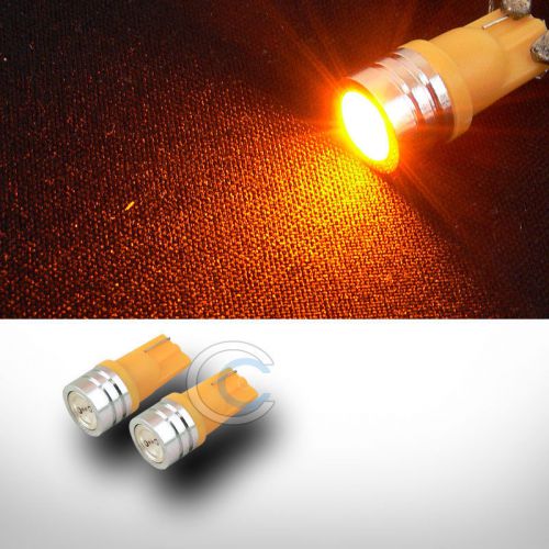 2x yellow t10 wedge 1 high power smd led light bulb lamps 655 656 1250 1251 1252