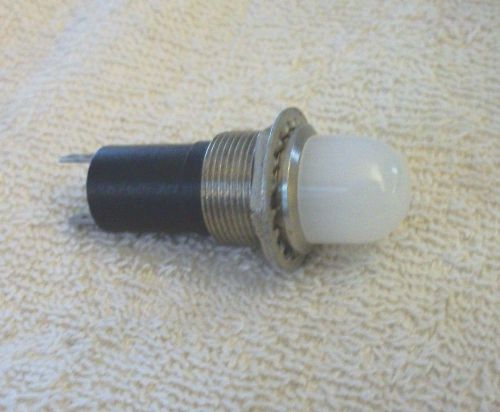 Vintage instrument panel light 1/2" white beehive len warbird military
