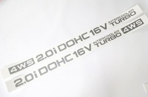 1990–1993 galant vr4 2.0 dohc intercooler turbo 16v 4ws door decal sticker