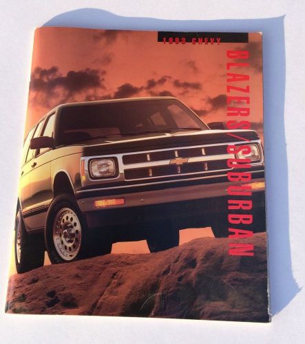 1993 chevrolet chevy blazer suburban sales brochure