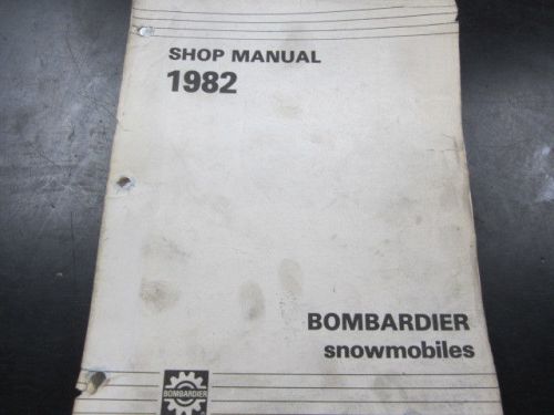 Ski-doo oem shop manual for all 1982 snowmobile models
