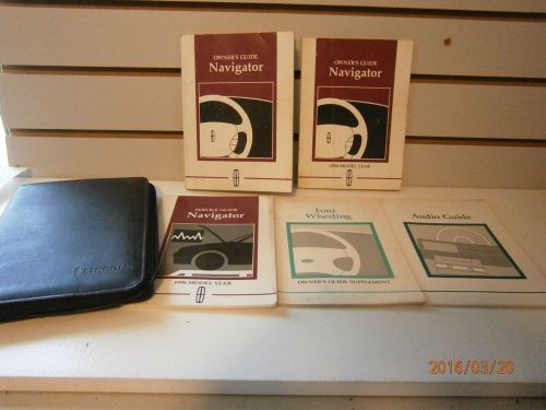 1998 lincoln navigator owners manual book set w/case