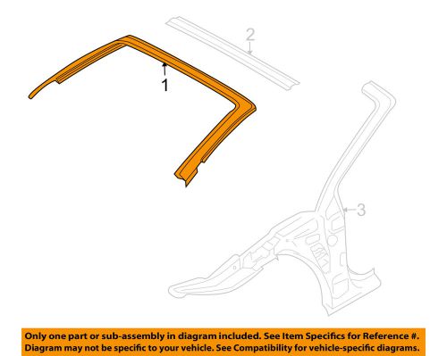 Audi oem 08-15 tt quattro windshield header-windshield frame 8j7817945b