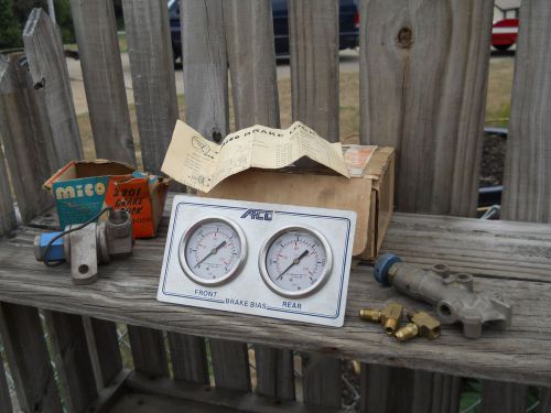 Afco front &amp; rear racing brake lock system/gauges