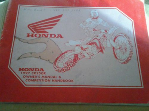 Honda 1997 cr250 owners manual and competition handbook cr 250 and clutch lever