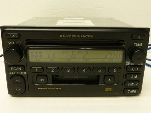 Toyota highlander celica radio 6 cd disc changer cassette player 00 01 02 03 04