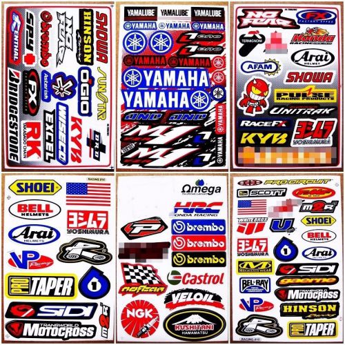Find Nascar Motocross Decals Racing Car Truck Helmet Decor Stickers 6