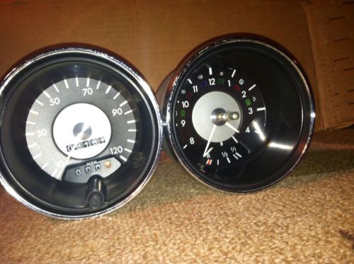 Vw karmann ghia type 3 412 squareback speedometer gas gauge and clock