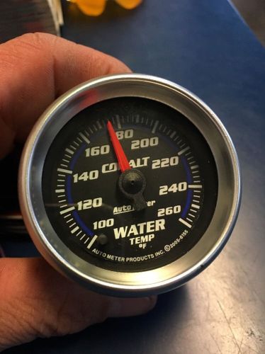 Auto meter 6155 cobalt water temperature gauge 2 1/16&#034; autometer