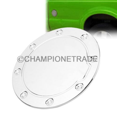 Chrome car fuel gas cover door cap for cadillac escalade chevy tahoe suburban ct