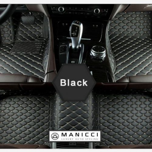 Manicci luxury car mats black with beige stitching for bmw x5 new