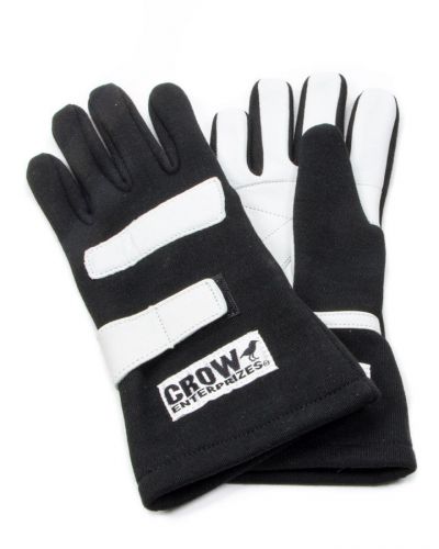 Crow enterprizes 11694 gloves x-small black nomex 2-layer standard
