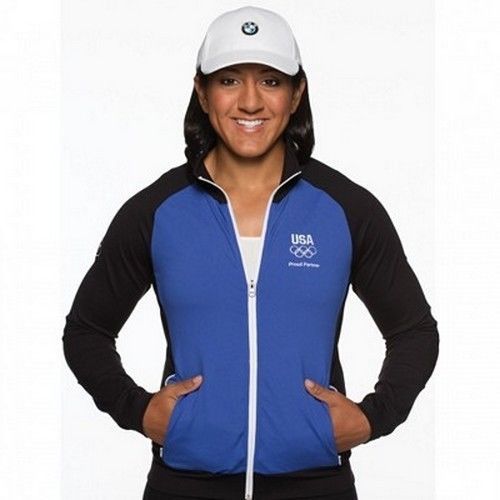 Bmw genuine team usa eco jacket ladies' blue/black xxl 2xl 2x large