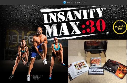 Max 30 deluxe set insanity kit! includes 4 bonus workouts!!! canadian seller!