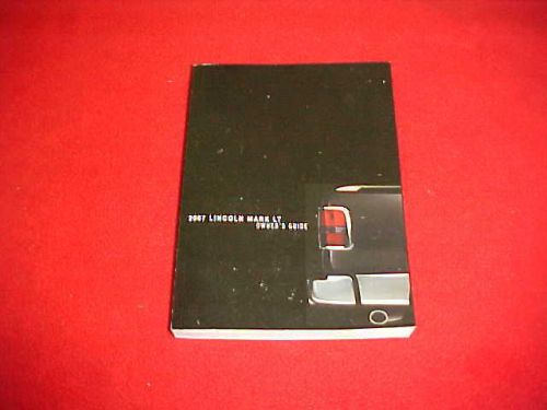 2007 lincoln mark lt original owners manual service guide book 07 glovebox oem