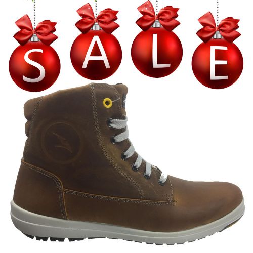 January sale falco trek2 leather boots motorcycle shoes casual camel uk 10 eu44