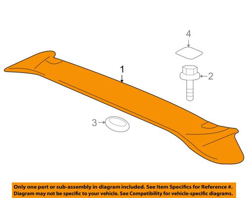 Honda oem 07-08 fit-spoiler / wing kit 74900saaj01zc