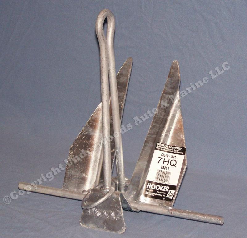 Danforth style boat anchor boats 15'-19' slip ring 7hq